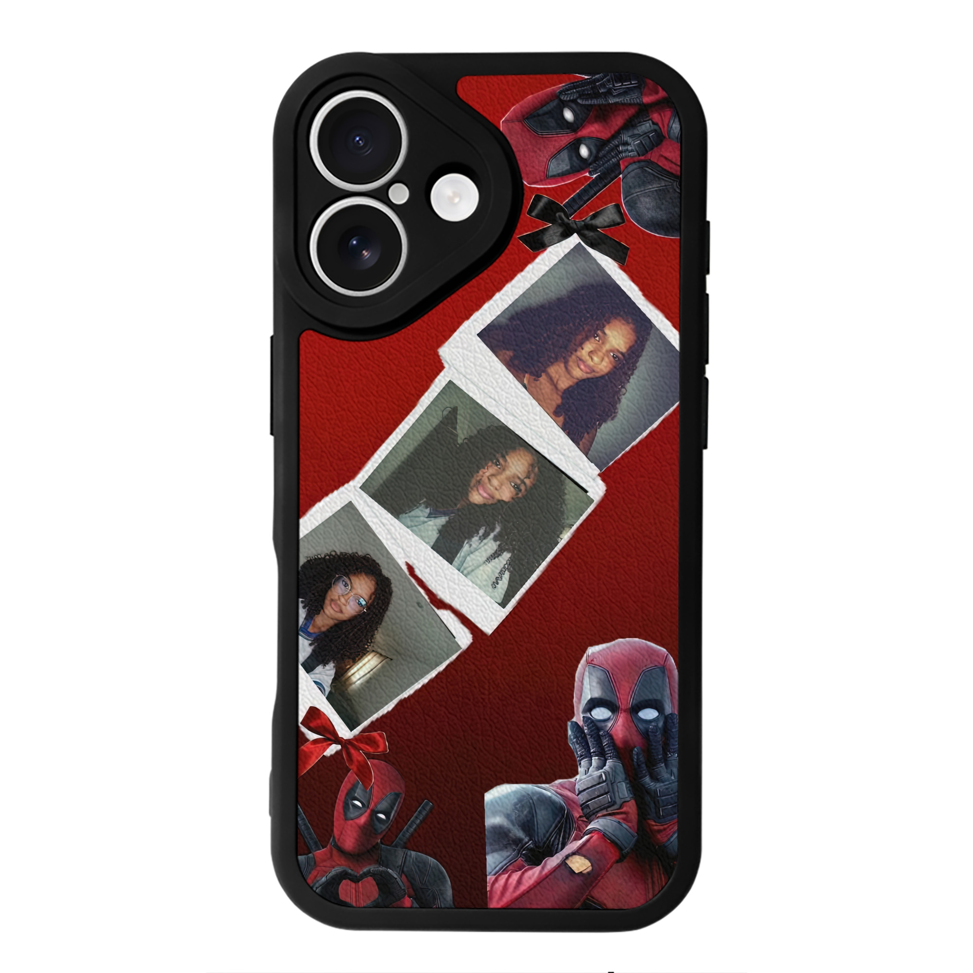（画像用） Deadpool デッドプール 【iPhone 16シリーズ対応】シリコンスマホケース（レザー調） 材質：シリコン